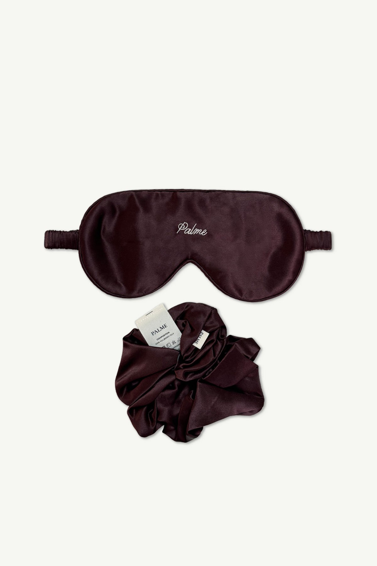 Silk Accessories Set, Chocolate