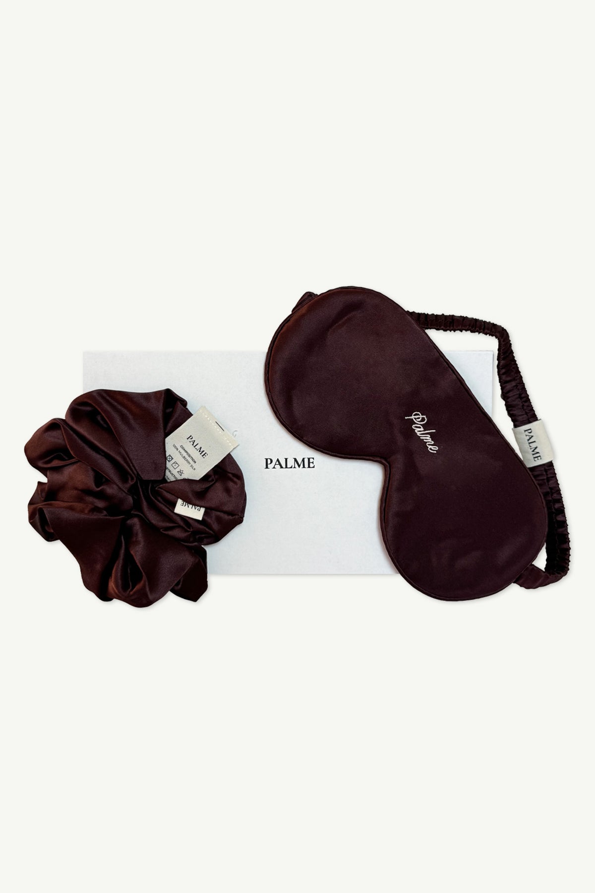 Silk Accessories Set, Chocolate
